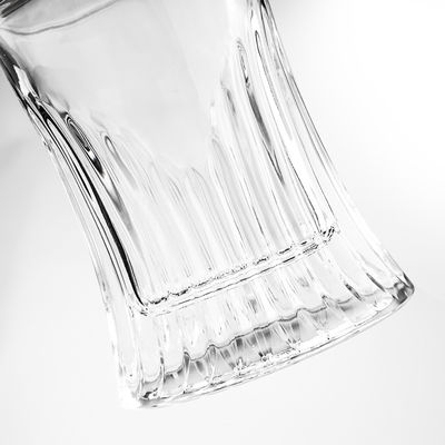 Élégance de verre de vin rouge de verre de vodka de liqueur dégustation décanteur de whisky avec couvercle en verre