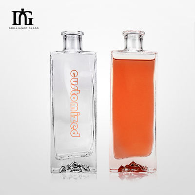 OEM/ODM Acceptable Bouteille en verre carré de 500 ml pour boissons alcoolisées