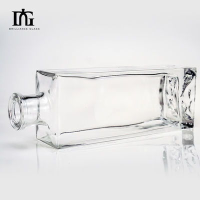 OEM/ODM Acceptable Bouteille en verre carré de 500 ml pour boissons alcoolisées