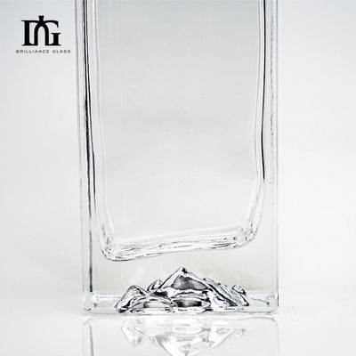 OEM/ODM Acceptable Bouteille en verre carré de 500 ml pour boissons alcoolisées