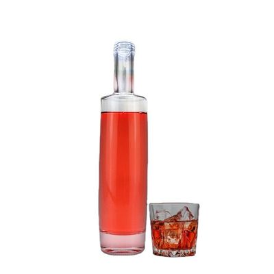 Bouteille en verre noir mat clair 700 ml 750 ml pour le gin nordique whisky vodka spiritueux