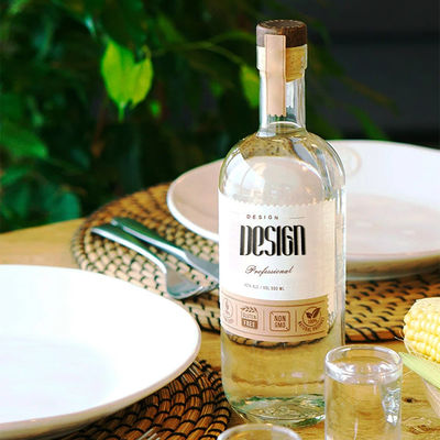 Liqueurs et boissons personnalisées Bouteille de vin vide de vodka ronde 700 ml 750 ml 500 ml