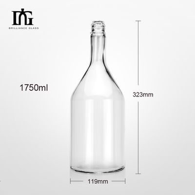 Bouteille en verre sur mesure pour le whisky Juniper Vodka 750ml 1000ml 1750ml Capacité réalisée