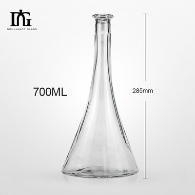 Bouteille sur mesure 750 ml Bouteille artisanale en verre Liquor Spirits Gin Whisky Vodka Rum Bouteille avec couvercle en liège
