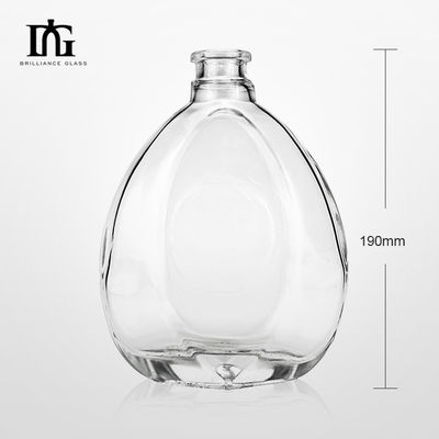 Expédition rapide de différentes bouteilles en verre pour les boissons alcoolisées Vodka Whiskey Brandy Gin et rhum
