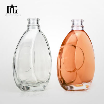 Expédition rapide de différentes bouteilles en verre pour les boissons alcoolisées Vodka Whiskey Brandy Gin et rhum