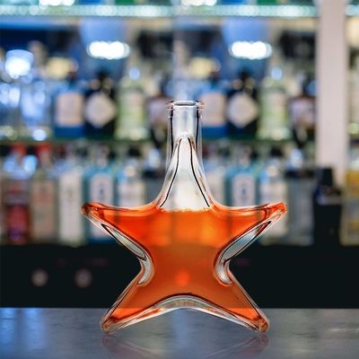 Bonne bouteille en verre de 200 ml pour le Gin Rum Brandy Vodka Acceptable OEM/ODM et surface mate