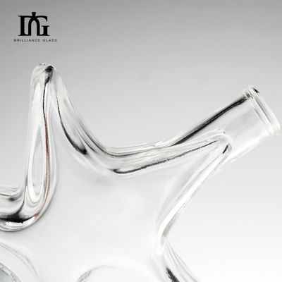 Bonne bouteille en verre de 200 ml pour le Gin Rum Brandy Vodka Acceptable OEM/ODM et surface mate
