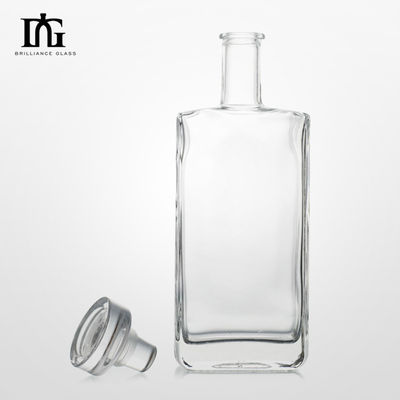 Bouteille en verre pour le rhum, le whisky, la vodka et les spiritueux de 700 ml