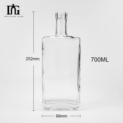 Bouteille en verre gravée pour une consommation personnalisée 700 ml Gin Rum vide 700 ml 750 ml Vodka Whiskey Brandy