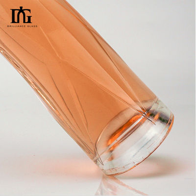 Matériau en verre 330 ml 500 ml Design Conus Fruit Wine Bouteilles de boissons avec couvercle en aluminium