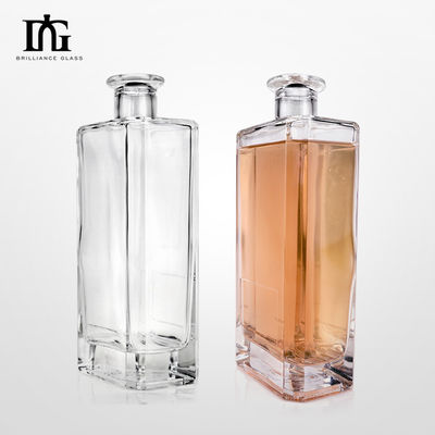 500 ml 750 ml étiquette gravée au fond épais à impression à chaud bouteille de vodka pour boissons alcoolisées