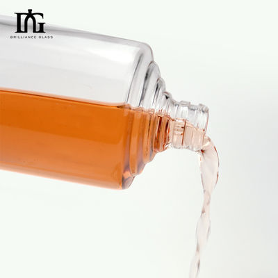 OEM/ODM Acceptable Nordic Luxury 500ml 700ml 750ml Bouteille en verre de flint pour le whisky de vodka