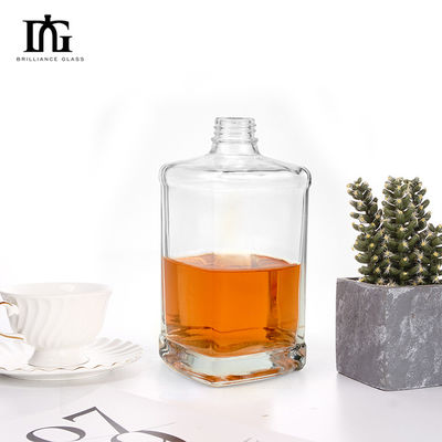 Bouteille en verre gravée avec bouchon à vis en aluminium