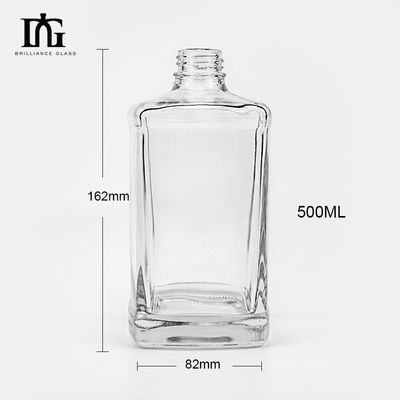 Bouteille en verre gravée avec bouchon à vis en aluminium
