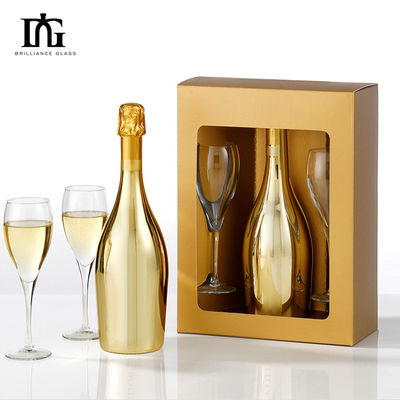 700 ml 750 ml bouteille en verre électroplaté pour boissons industrielles avec personnalisation en liège
