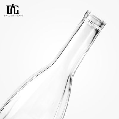 OEM/ODM Acceptable Bouteille en verre transparent 700 ml 750 ml pour les liqueurs et les boissons