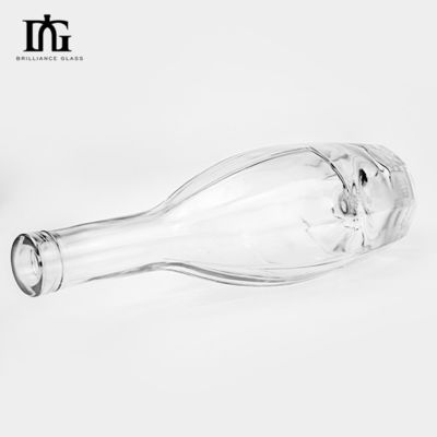 OEM/ODM Acceptable Bouteille en verre transparent 700 ml 750 ml pour les liqueurs et les boissons