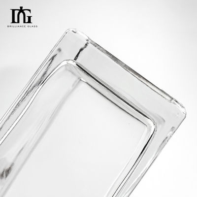 Collier de verre Matériau Carré Épaule plate transparente 500 ml 700 ml Bouteille de whisky avec liège