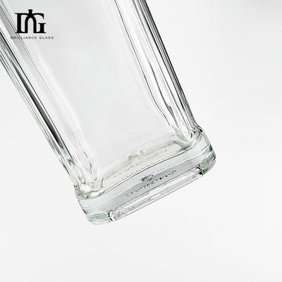 Bouteille de whisky de 700 ml supérieure en verre extra-frit avec impression décimale gravée