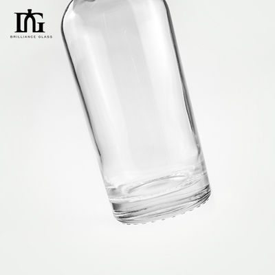 Collier en verre 500ml 700ml 750ml Whiskey Brandy Bouteille vide avec bouchon et vis