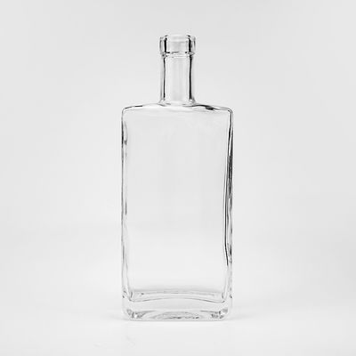 Bouteille en verre électroplatée gravée pour logo et emballage personnalisés 700 ml 750 ml de vodka