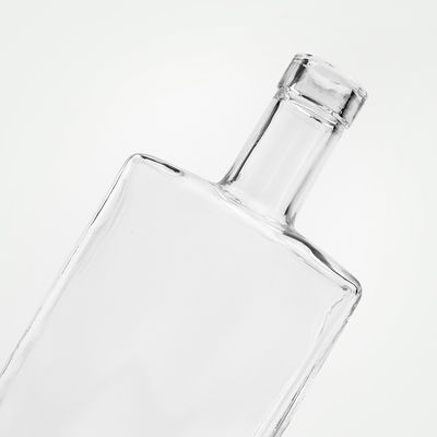 Bouteille en verre électroplatée gravée pour logo et emballage personnalisés 700 ml 750 ml de vodka