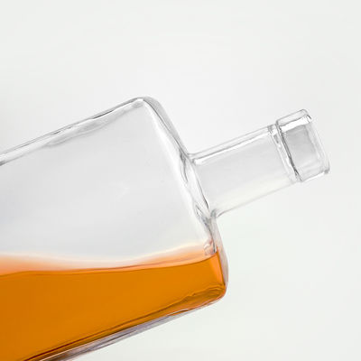 Bouteille en verre électroplatée gravée pour logo et emballage personnalisés 700 ml 750 ml de vodka
