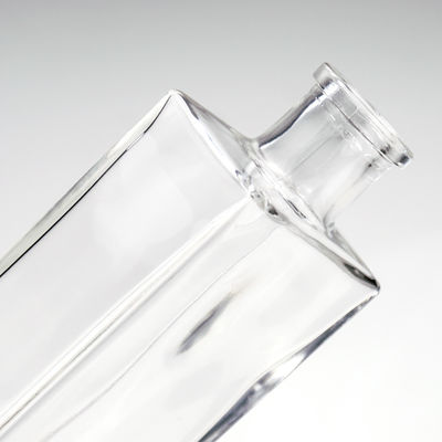 Capacité 500 ml Bouteille de liqueur en verre clair et vide pour whisky, rhum, spiritueux, vodka et gin