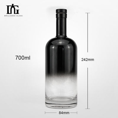 Matériau du collier en verre 500 ml 700 ml 750 ml Bouteilles de vodka et de liqueurs pour les liqueurs et boissons