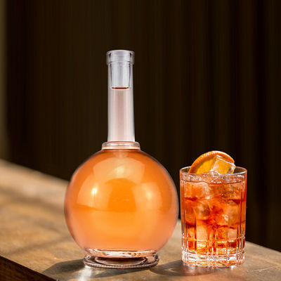 Collier Matériau en verre 500 ml Bouteille de whisky au rhum avec sérigraphie personnalisée et plus
