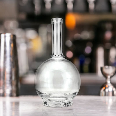 Collier Matériau en verre 500 ml Bouteille de whisky au rhum avec sérigraphie personnalisée et plus