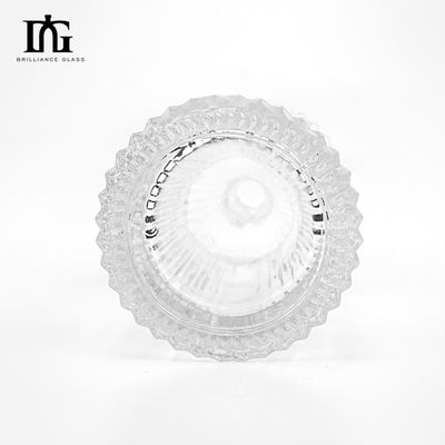 Bouteille de diffuseur en verre à bande transparente gravée de 250 ml pour le parfum et l' aromathérapie