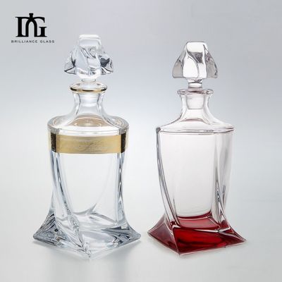 Bouteilles de verre vides de conception unique pour alcool 500 ml 700 ml 750 ml boissons industrielles