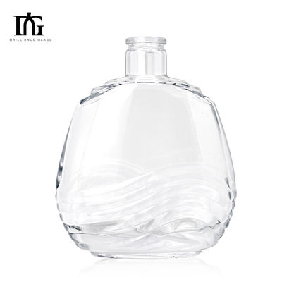 Table à vin de pique-nique portable en verre avec bouchon à vis de liège 500 ml/700 ml Bouteille et bouteille en verre