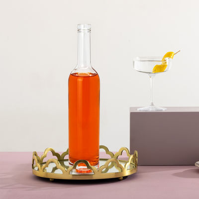 Sérigraphie et estampage à chaud Bouteille de vin en verre pour emballage personnalisé