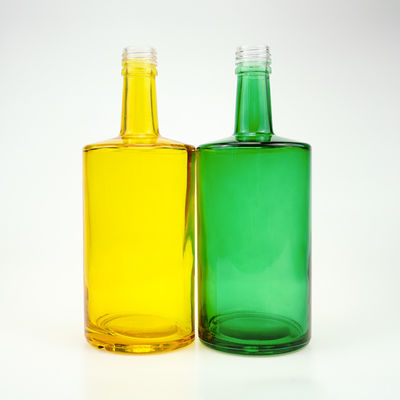Bouteille en verre à épaule plate Super Flint pour les liqueurs et boissons personnalisées 500 ml 750 ml