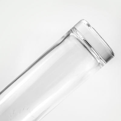 750 ml bouteille de verre rond clair avec bouchon de liège pour le cognac Gin rhum Vodka Tequila Liquor