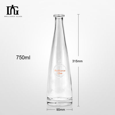 Bouteille en verre pour vodka et whisky 500ml 700ml 750ml capacité