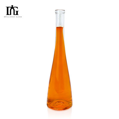 Bouteilles cadeaux en verre clair et vide 500 ml avec bouchon à vis et bouchon en bouchon