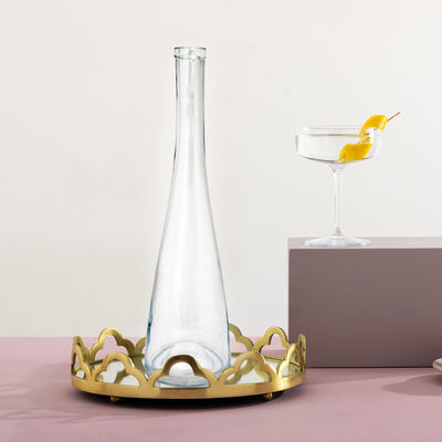 Bouteilles cadeaux en verre clair et vide 500 ml avec bouchon à vis et bouchon en bouchon