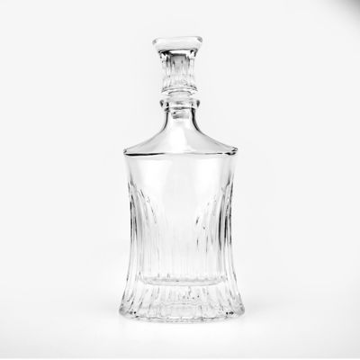 Sérigraphie estampage à chaud 750 ml Décanteur en verre transparent pour les liqueurs et boissons