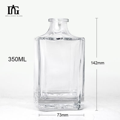 Décanteur en verre sur mesure pour le vin de whisky 500 ml 700 ml 750 ml Matériau de collier de bouteille
