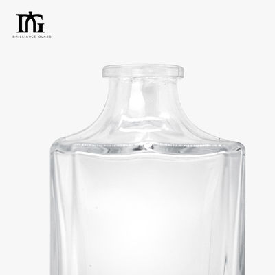 Décanteur en verre sur mesure pour le vin de whisky 500 ml 700 ml 750 ml Matériau de collier de bouteille