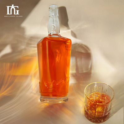 OEM/ODM 700ml 750ml Bouteille en verre pour le vin et le whisky