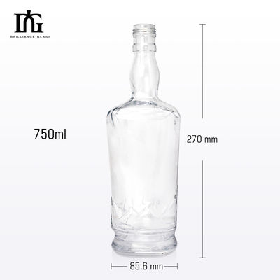 OEM/ODM 700ml 750ml Bouteille en verre pour le vin et le whisky