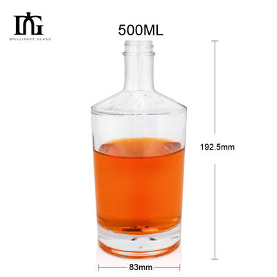 Bouteilles en verre de type CORK de 1000 ml/500 ml/700 ml/750 ml pour emballage de boissons alcoolisées et de vin