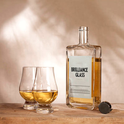 750 ml bouteille en verre de gin au rhum clair pour la vodka