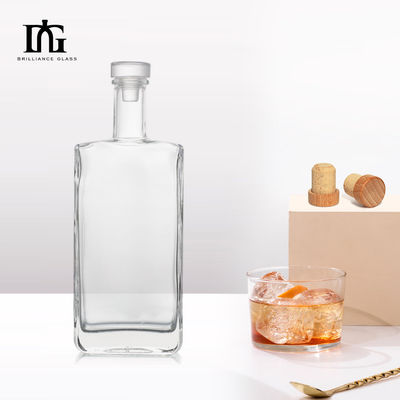 750 ml bouteille en verre de gin au rhum clair pour la vodka