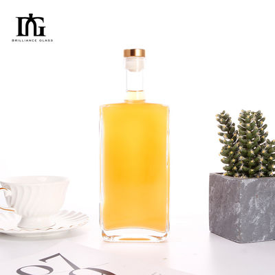 750 ml bouteille en verre de gin au rhum clair pour la vodka